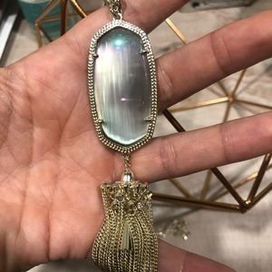 Kendra Scott Iridescent Rayne Tassel Necklace